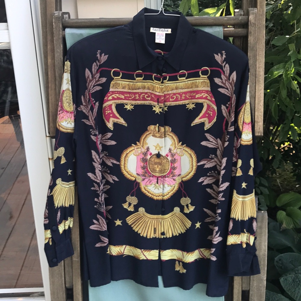A vintage Ann Taylor silk blouse.